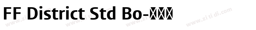 FF District Std Bo字体转换